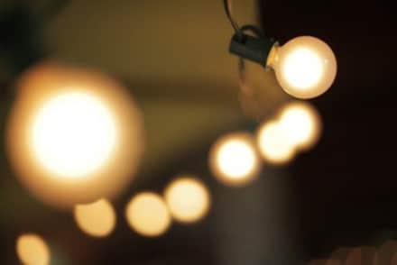 String of lights blurred a bit
